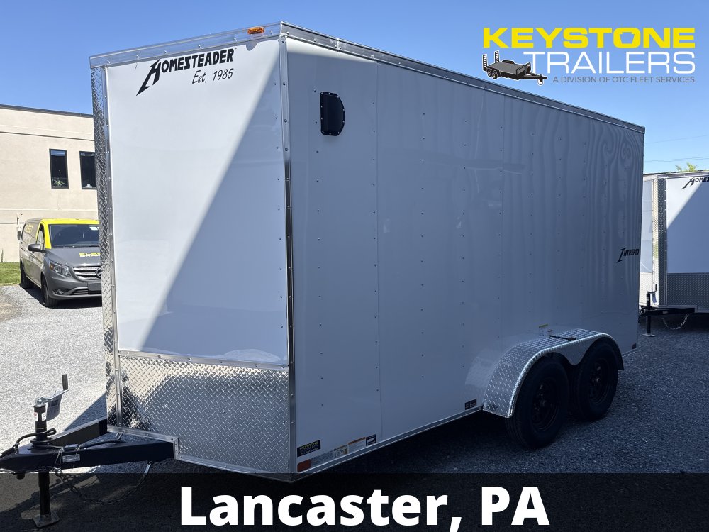 2027 Homesteader - 714IT - White - 7x14 - 7,000#