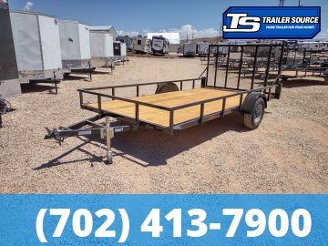 7x14 Echo EA-14-15 Single Axle Utility