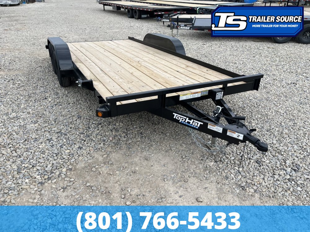 7x16 Top Hat BCH Flatbed Car Hauler