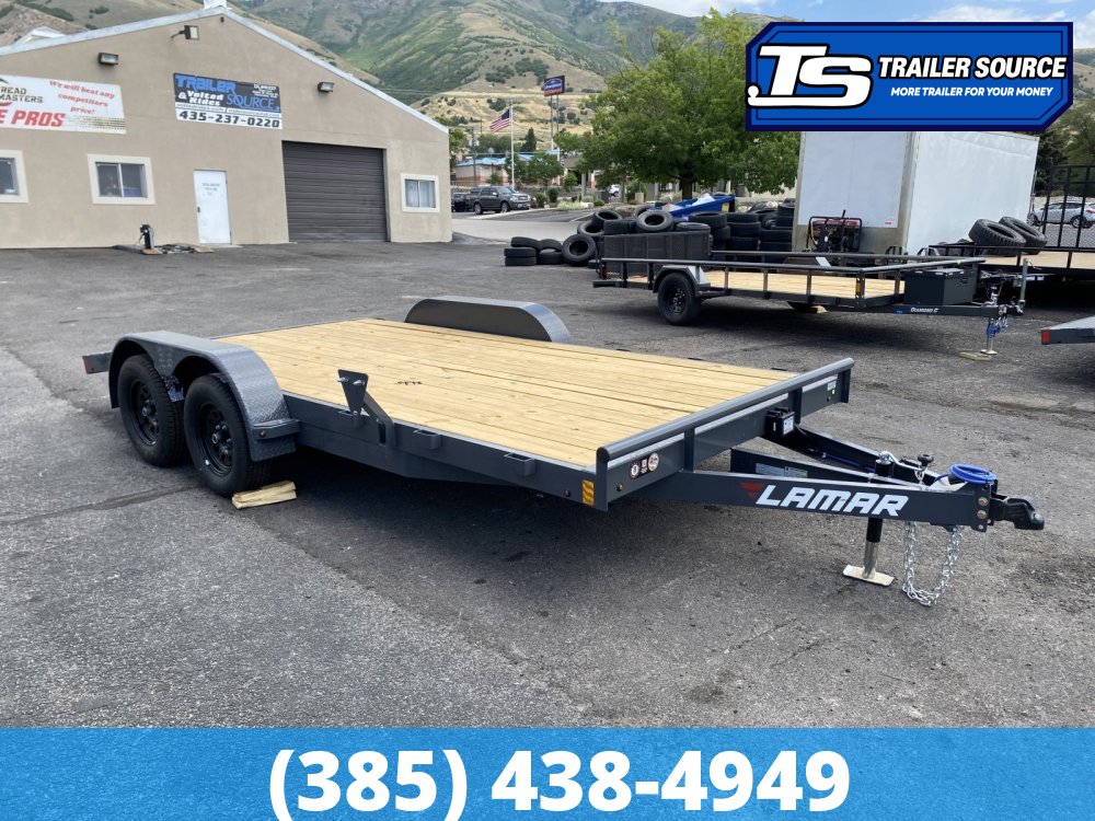 7x16 Lamar CE Flatbed Car Hauler