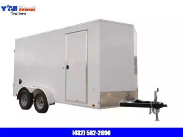 2026 Pace American Single 6X12 White Enclosed Trailer