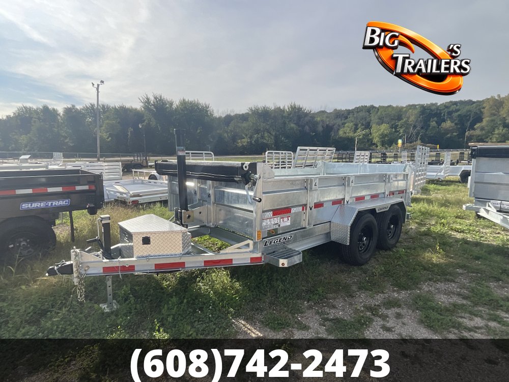 2027 Legend 6'x12' Galvanized Dump Trailer