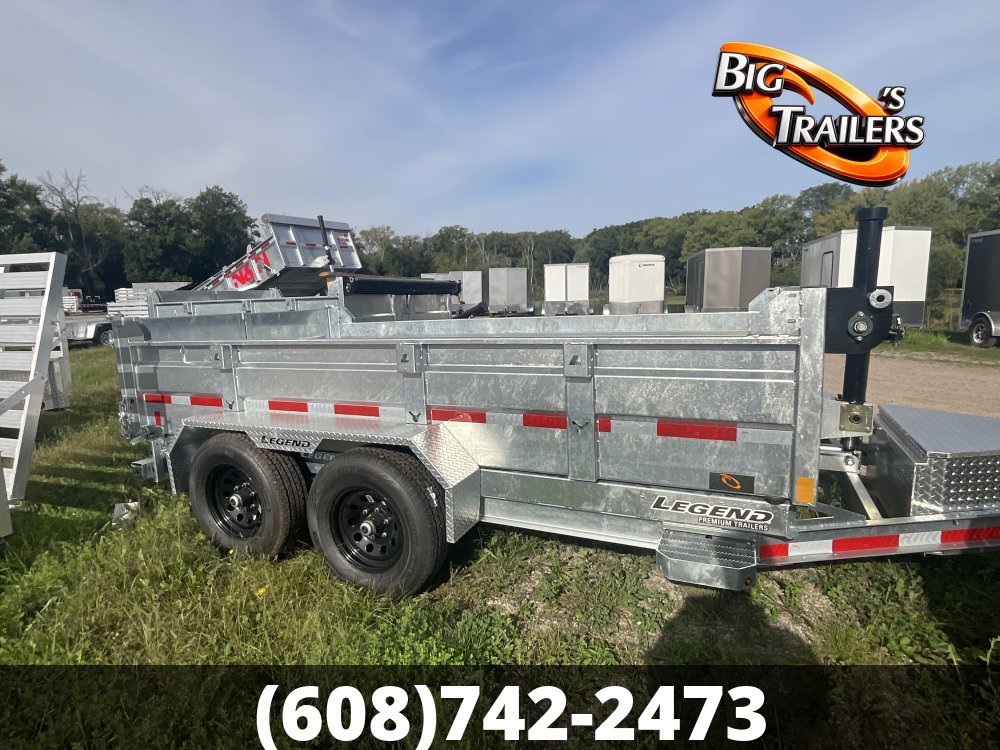 2027 Legend 6'x12' Galvanized Dump Trailer