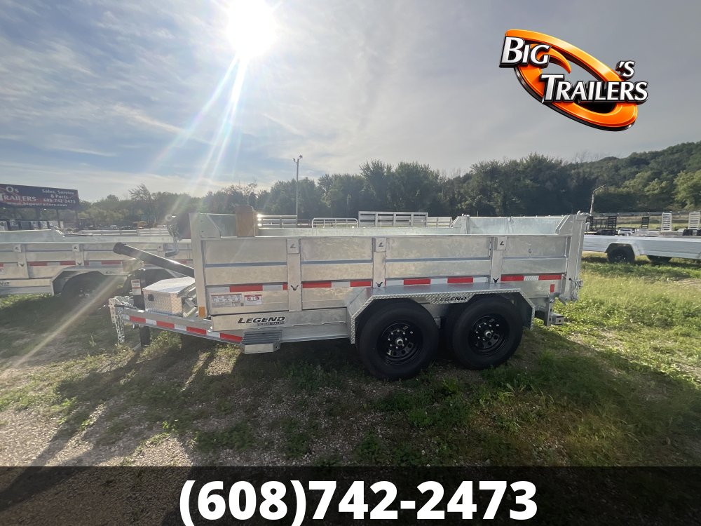 2027 Legend 7'x12' Galvanized Dump Trailer