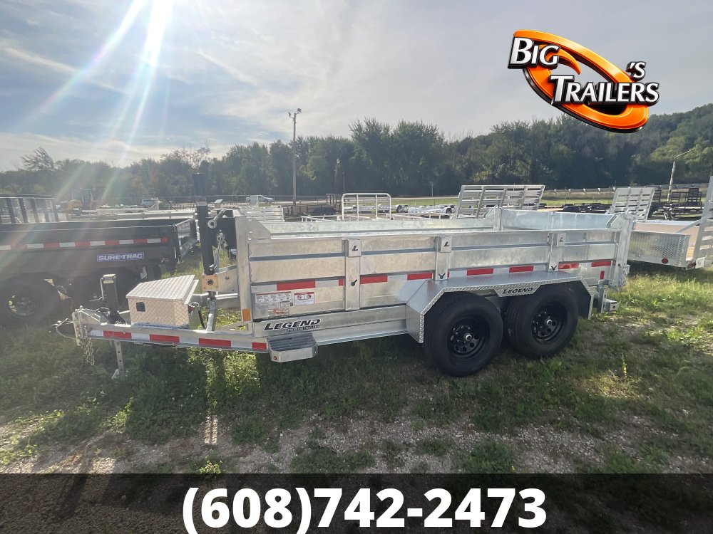 2027 Legend 7'x12' Galvanized Dump Trailer