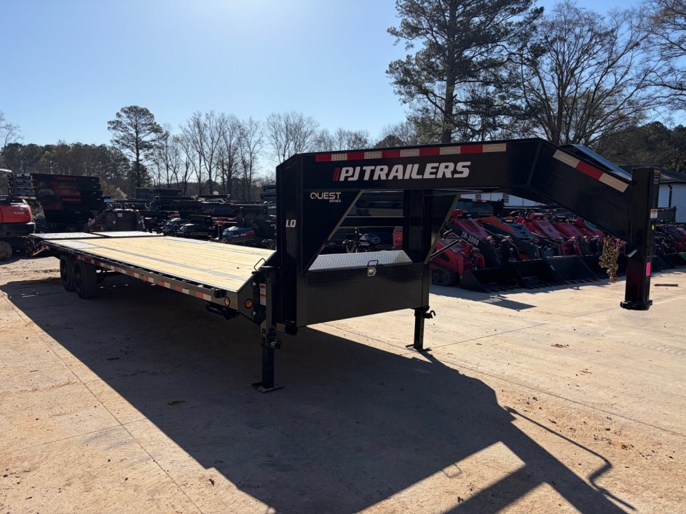 2027 PJ Trailers LQ 8.5x32 16K Gooseneck Deckover - 10" I-Beam, Monster Ramps, 16-Ply Tires