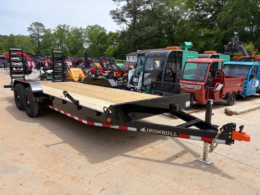 2027 Iron Bull Trailers ETB 7x20 14k 7 Ton Equipment Trailer Ramps