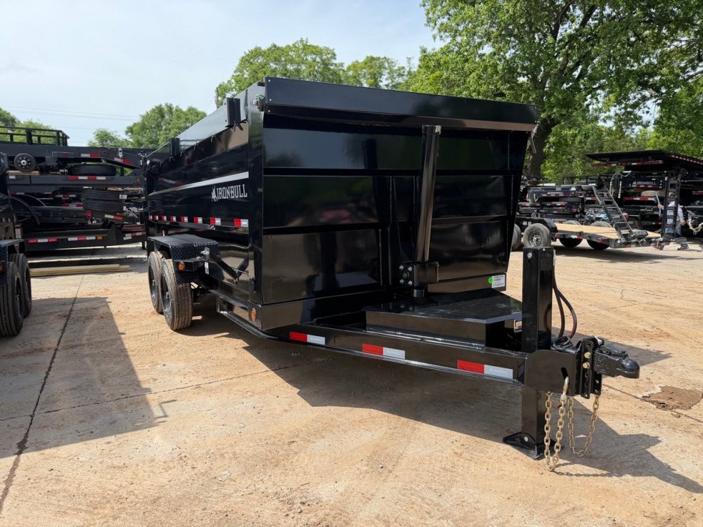 2026 IronBull DTB 7x16 16K Dump Trailer - Telescopic Lift, 4' Sides, 7 Gauge Floor, Dual 6" I-Beam, 