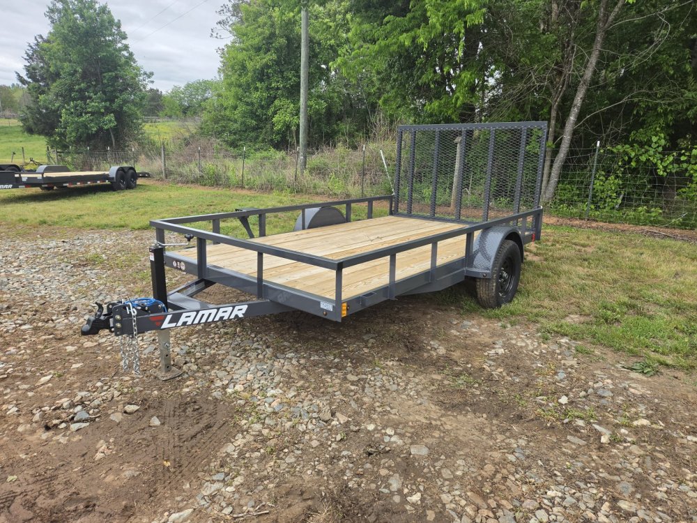 2027 Lamar 83x12 Single Axle Utility w/ Solid Metal Sides
