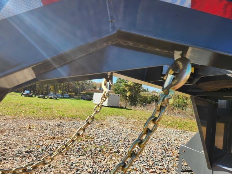 2025 Lamar 102x25 20k Gooseneck Deckover W/ Rhino Ramps, Winch Plate, Torque Tube and Under-Frame Br
