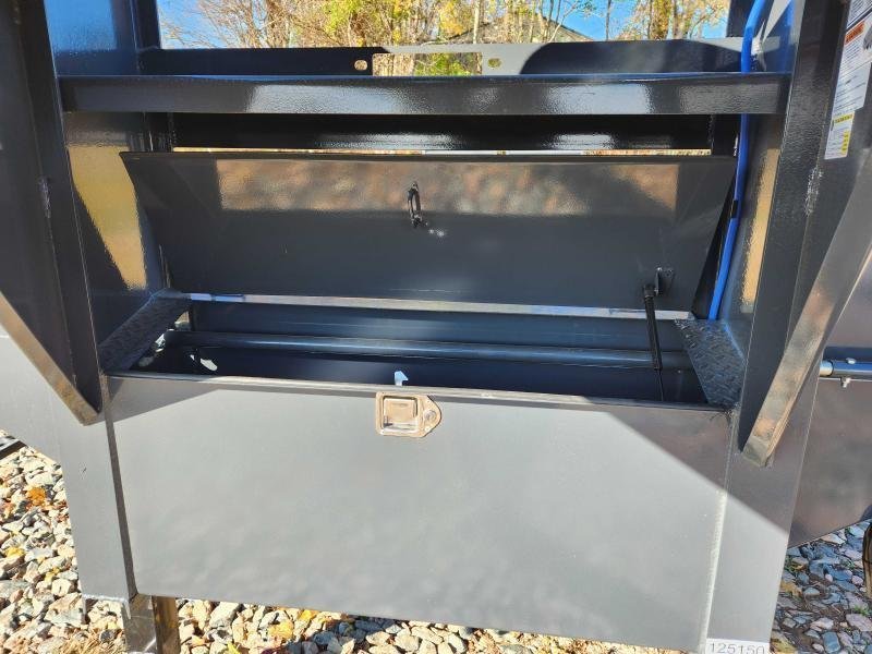 2025 Lamar 102x25 20k Gooseneck Deckover W/ Rhino Ramps, Winch Plate, Torque Tube and Under-Frame Br