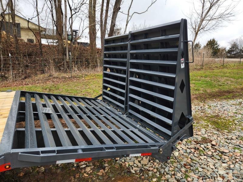2026 Lamar 102x25 20k Deckover W/ D Rings, Winch Plate and Rhino Ramps