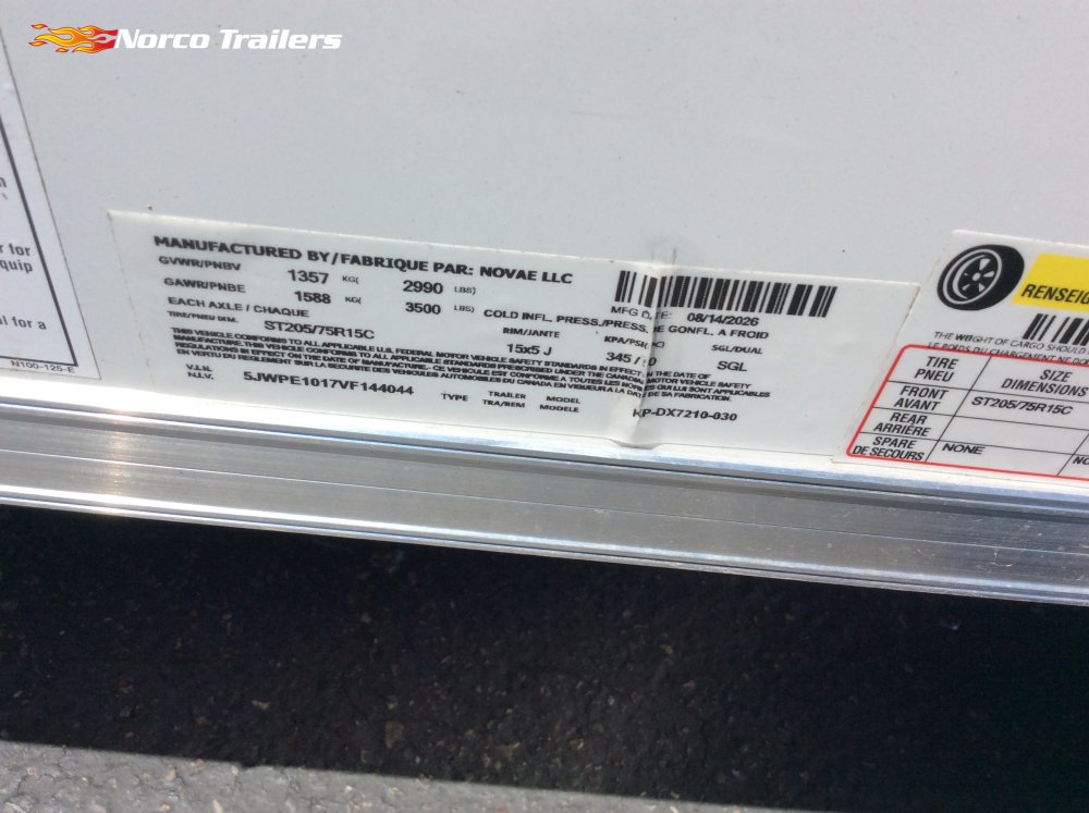 2027 Pace American 6' x 12' OB DLX Enclosed Cargo trailer
