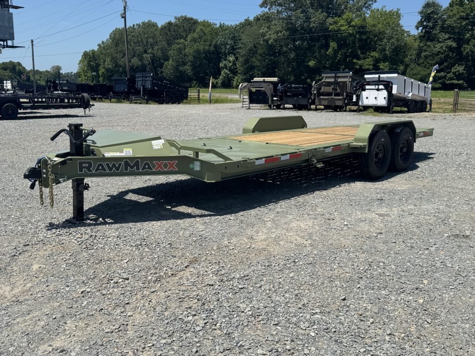 2026 RawMaxx 83X22 G7X Tilt Trailer W/14 PLY TIRES, 8K AXLES, WINCH PLATE, TORISON AXLES, TOOL BOX