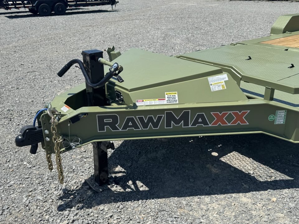 2026 RawMaxx 83X22 G7X Tilt Trailer W/14 PLY TIRES, 8K AXLES, WINCH PLATE, TORISON AXLES, TOOL BOX
