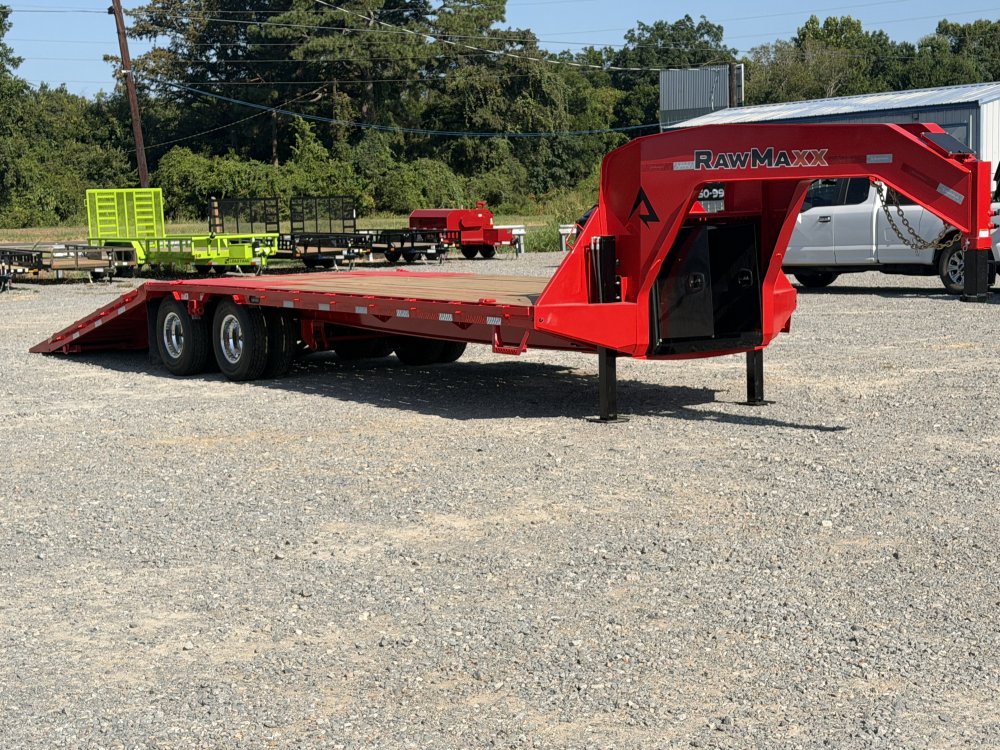 2026 RawMaxx HTX 102X32 GOOSENECK / HYDRAULIC DISC BRAKES / HYDRAULIC JACKS / 14 PLY TIRES / ALUMINU