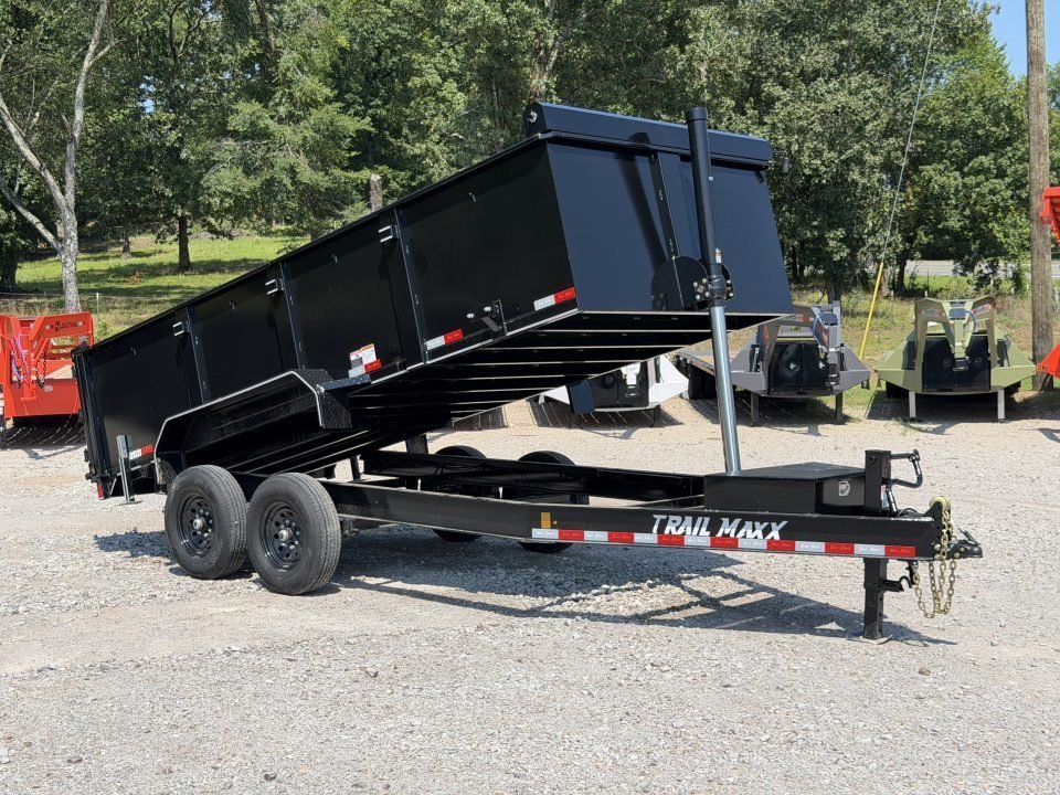 2026 Trail Maxx DT 83X16 3' SIDE 14K GVWR REAR STABILIZER JACKS Dump Trailer