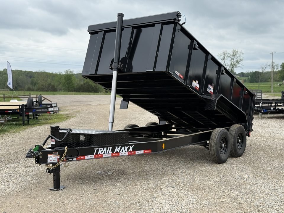 2026 Trail Maxx 83x14 / 36" SIDES / TELESCOPIC / I-BEAM FRAME / 14K GVWR / Dump Trailer
