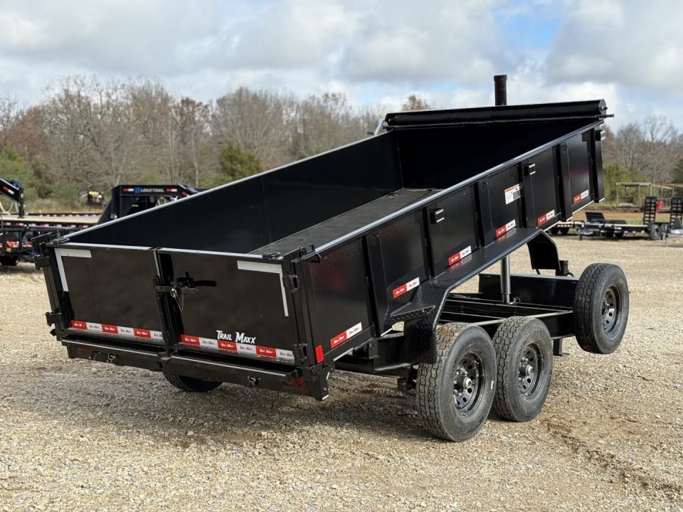 2026 Trail Maxx 83x14 / 24" SIDES / I-BEAM FRAME / TELESCOPIC / 14K GVWR / Dump Trailer
