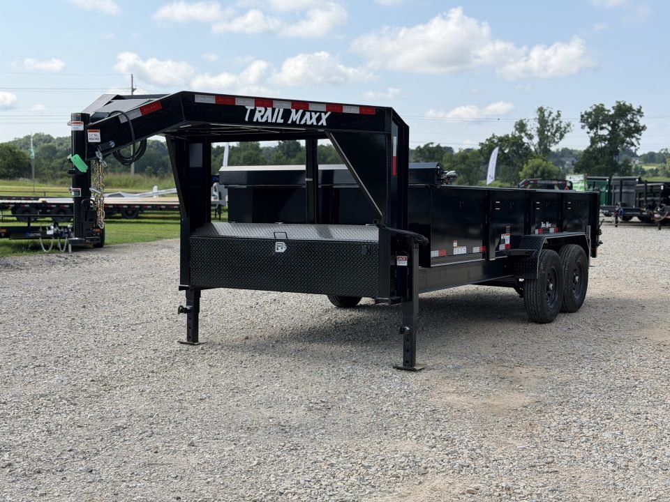 2026 Trail Maxx 83x16 GN / TELESCOPIC / 24" SIDES / 14K GVWR / Dump Trailer
