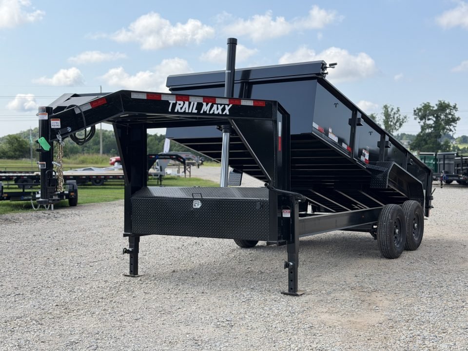 2026 Trail Maxx 83x16 GN / TELESCOPIC / 24" SIDES / 14K GVWR / Dump Trailer