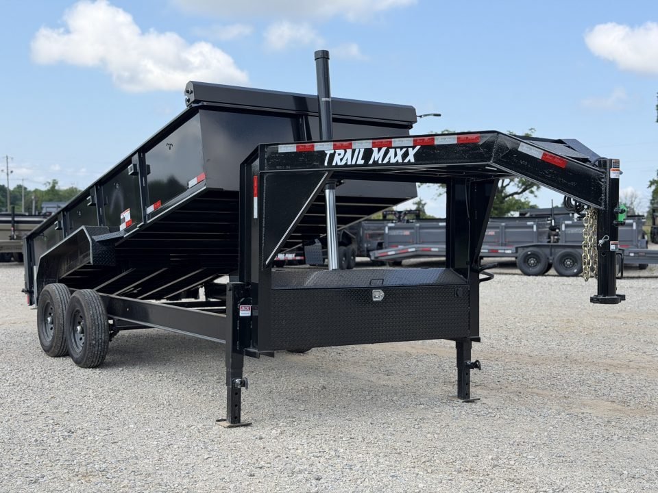 2026 Trail Maxx 83x16 GN / TELESCOPIC / 24" SIDES / 14K GVWR / Dump Trailer