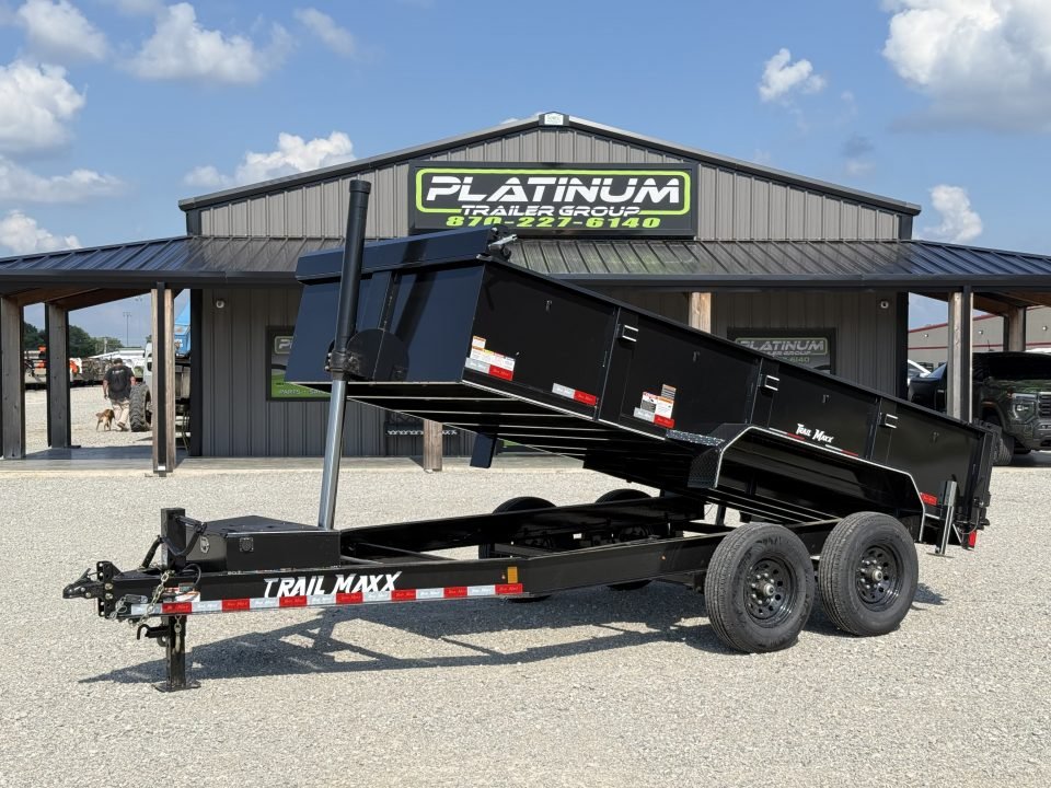 2026 Trail Maxx 83X14X2 TELESCOPIC W/REAR STABILIZER JACKS 14K GVWR Dump Trailer