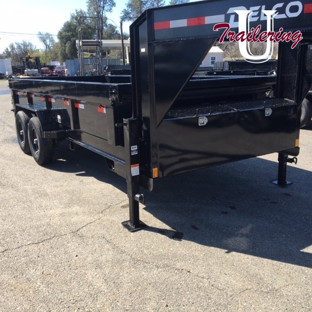 2026 Delco 7'x16' Gooseneck 14k 8 LUG