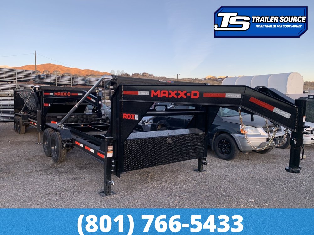7x14 Maxx-D ROX Gooseneck Roll Off Trailer