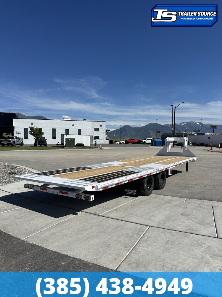 8.5x32 Diamond C FMAX-HDT 212 Gooseneck Hydraulic Dovetail Equipment Trailer - 25.9K GVWR - Hydraulic Jack(s)