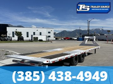 8.5x32 Diamond C FMAX-HDT 212 Gooseneck Hydraulic Dovetail Equipment Trailer - 25.9K GVWR - Hydraulic Jack(s)