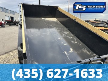 7x14 Diamond C LPT 207 Dump Trailer - 24" Sides - 15.5K GVWR 14 Ply Tires, Board Brackets, Custom Graphics, Long Arm Tarp