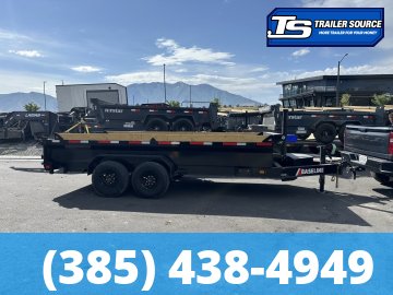 7x16 Diamond C Baseline HDU 208 Dump Trailer - 20" Sides - 16K GVWR Board Brackets