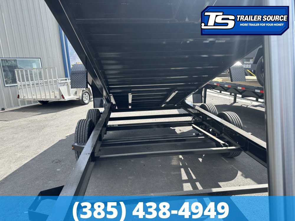 7x16 Diamond C Baseline HDU 208 Dump Trailer - 20" Sides - 16K GVWR Board Brackets