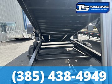 7x16 Diamond C Baseline HDU 208 Dump Trailer - 20" Sides - 16K GVWR Board Brackets