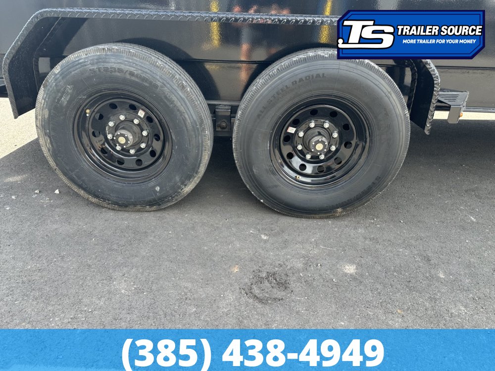 7x16 Diamond C Baseline HDU 208 Dump Trailer - 20" Sides - 16K GVWR Board Brackets