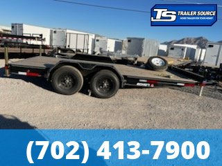 7x16 Double A Excel Series ECH Flatbed Car Hauler