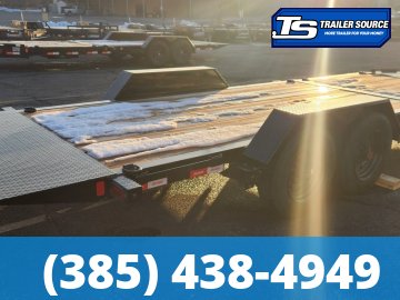 7x22 Liberty LT Tilt Trailer - 17.5K GVWR - 18 Ply Tire Upgrade, Fork Holders