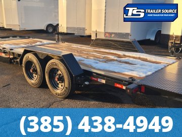 7x22 Liberty LT Tilt Trailer - 17.5K GVWR - 18 Ply Tire Upgrade, Fork Holders