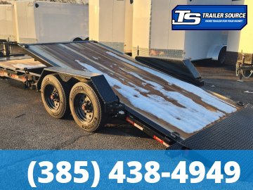 7x22 Liberty LT Tilt Trailer - 17.5K GVWR - 18 Ply Tire Upgrade, Fork Holders