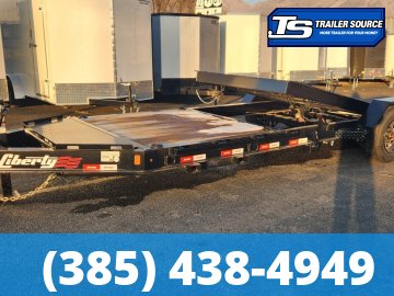 7x22 Liberty LT Tilt Trailer - 17.5K GVWR - 18 Ply Tire Upgrade, Fork Holders
