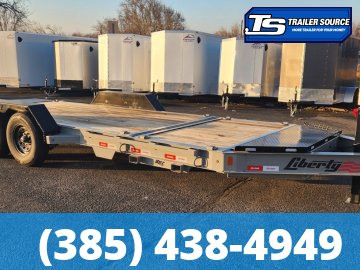7x20 Liberty LT Tilt Trailer - 15.4K GVWR - Fork Holders