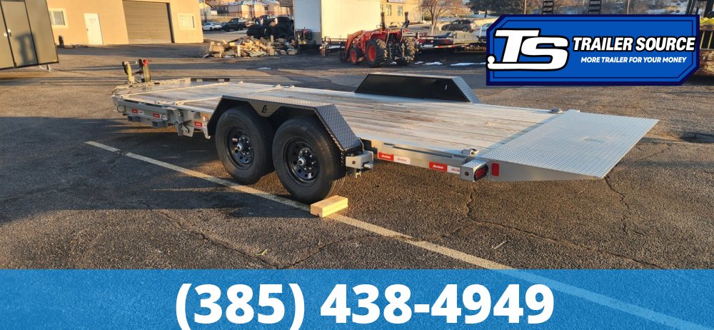 7x20 Liberty LT Tilt Trailer - 15.4K GVWR - Fork Holders