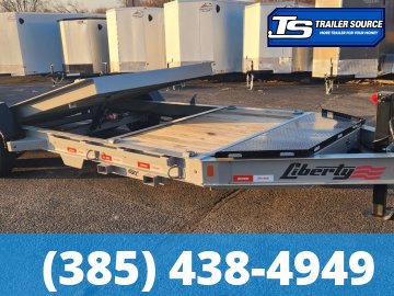 7x20 Liberty LT Tilt Trailer - 15.4K GVWR - Fork Holders