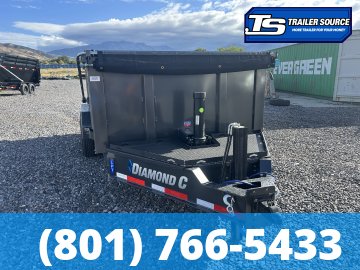 7'x14' Diamond C LPT 208 Dump Trailer - 44" Sides - 18K GVWR - 18 Ply Tires, Battery, Hydraulic Jack(s)