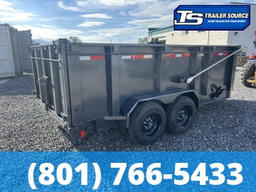 7'x14' Diamond C LPT 208 Dump Trailer - 44" Sides - 18K GVWR - 18 Ply Tires, Battery, Hydraulic Jack(s)