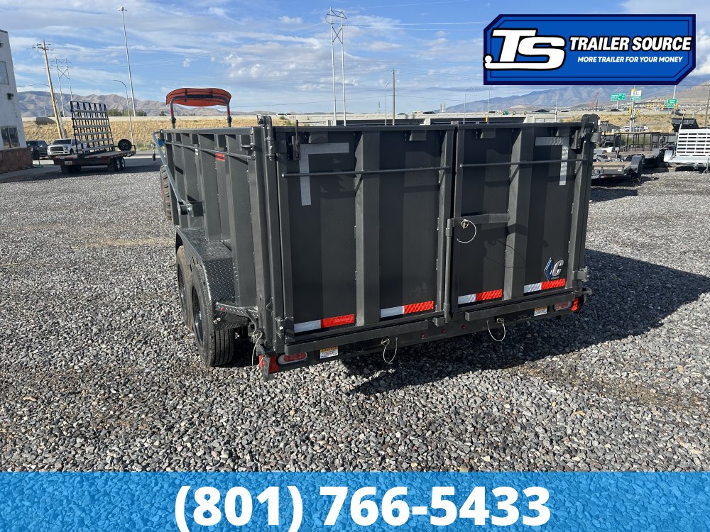 7'x14' Diamond C LPT 208 Dump Trailer - 44" Sides - 18K GVWR - 18 Ply Tires, Battery, Hydraulic Jack(s)