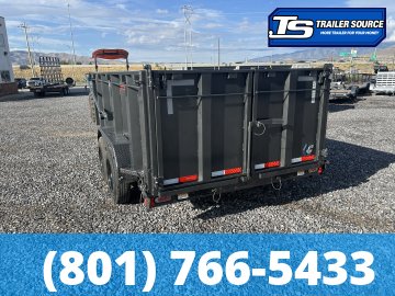 7'x14' Diamond C LPT 208 Dump Trailer - 44" Sides - 18K GVWR - 18 Ply Tires, Battery, Hydraulic Jack(s)