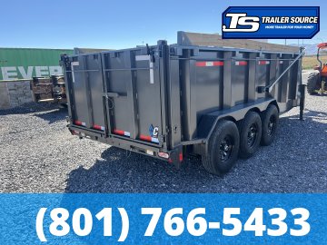 7x16 Diamond C LPT-GN 307 Gooseneck Dump Trailer - 44" Sides - 24K GVWR - 14 Ply Tires, ABS Brakes, Board Brackets