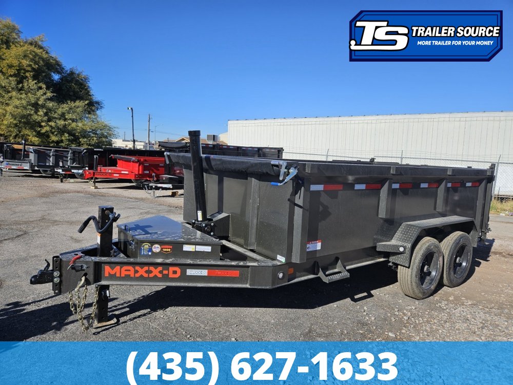 7x14 Maxx-D DTX Dump Trailer - 36" Sides - 17.5K GVWR